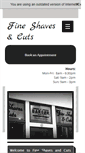 Mobile Screenshot of fineshavesandcuts.com